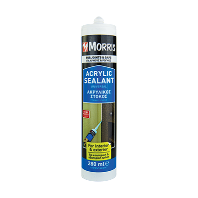 ΑΚΡΥΛΙΚΟΣ ΑΡΜΟΣΤΟΚΟΣ ΓΕΝ ΧΡΗΣΗΣ MORRIS ΛΕΥΚΗ 280ml 1